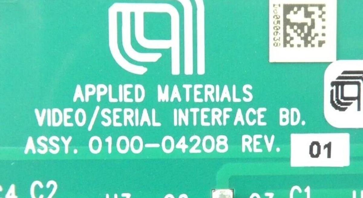 Used AMAT Applied Materials 0100-04208 Video/Serial Interface PCB Working Surplus