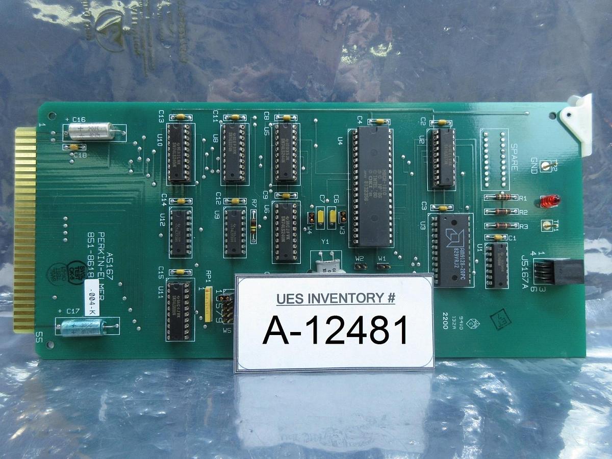 Used Perkin-Elmer 851-8618-004 Processor PCB Card A5167 Rev. K SVG ASML 90S Used