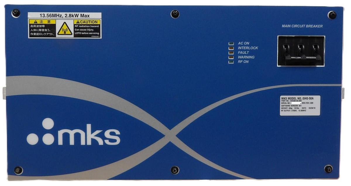 Used GHG-50A MKS Instruments GHG5013A-002 RF Generator 2750W @ 13.56MHz Working
