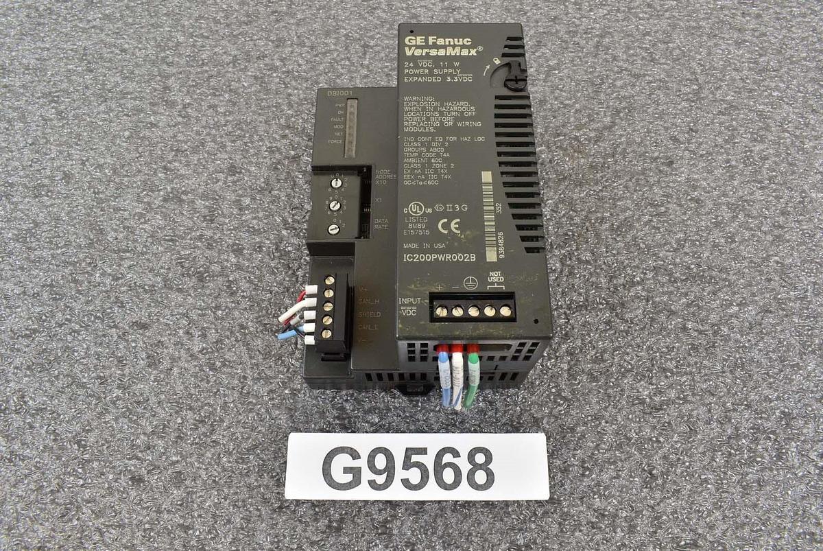 Used GE Fanuc IC200PWR002D VersaMax Power Supply w/Remote Network Interface Module