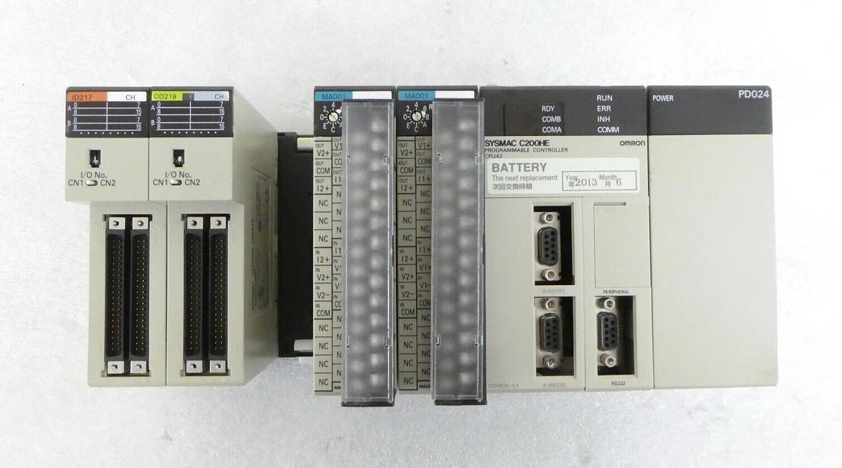 Used Omron C200HE Programmable Logic Controller SYSMAC Reseller Lot of 2 Working