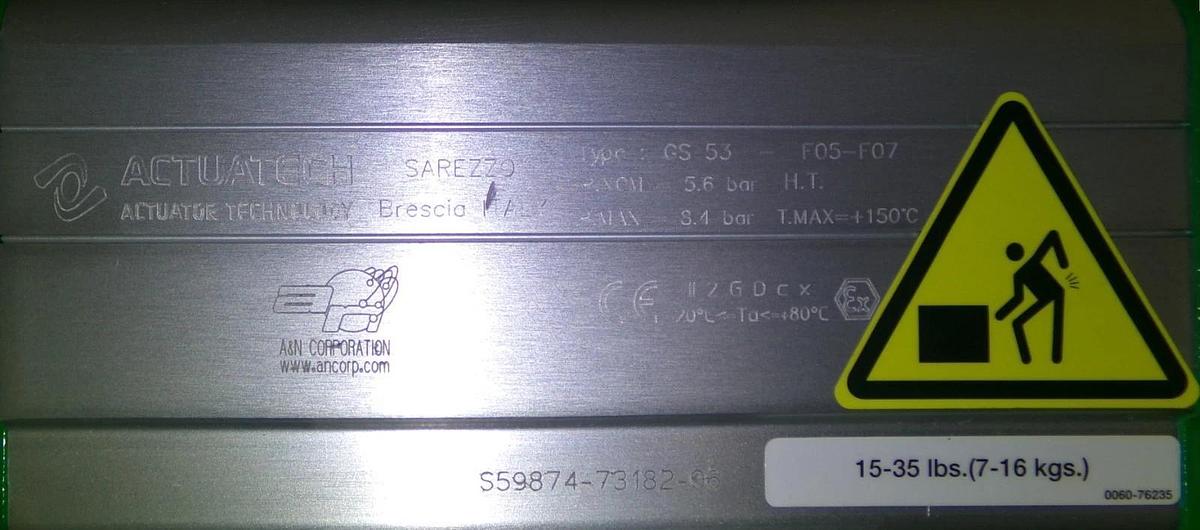 Used A&N Corporation 0190-29042 Vacuum Pump Actuator AMAT Applied Materials Working