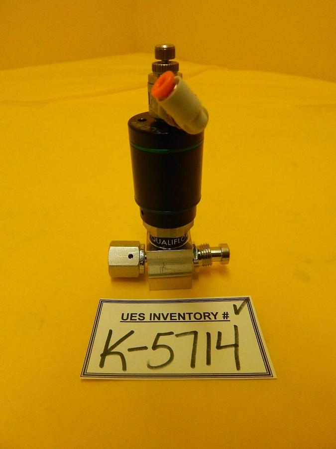 Used Qualiflow 2x10-9atm.cm3/Sec 2-Way Pneumatic Valve Reseller Used Working