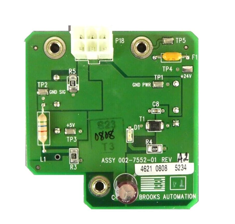Used Brooks Automation 002-7551-01 Power Supply PCB 002-7552-01 Working Spare