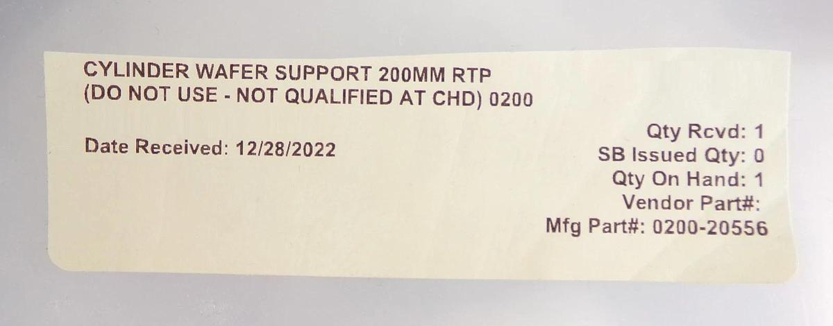 AMAT Applied Materials 0200-20556 200mm Cylinder Wafer Support Si Coated New