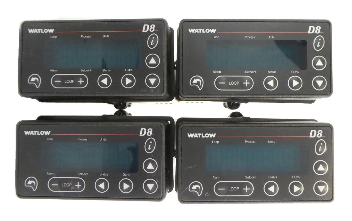 Used Watlow D881-0000-1000 Temperature Controller TB50 D8 AMAT Lot of 4 Working