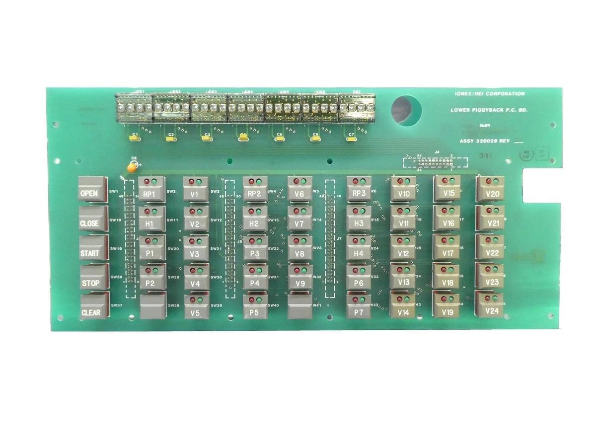 Used Ionex/HEI Corporation 320029 Lower Piggyback PCB Rev. C1 330029 Working Surplus