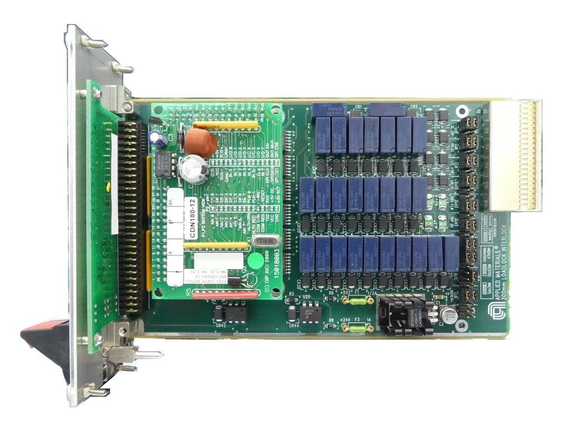 Used DIP CDN180-12 300mm Loadlock Interlock PCB Card AMAT 0190-10208 Working Surplus