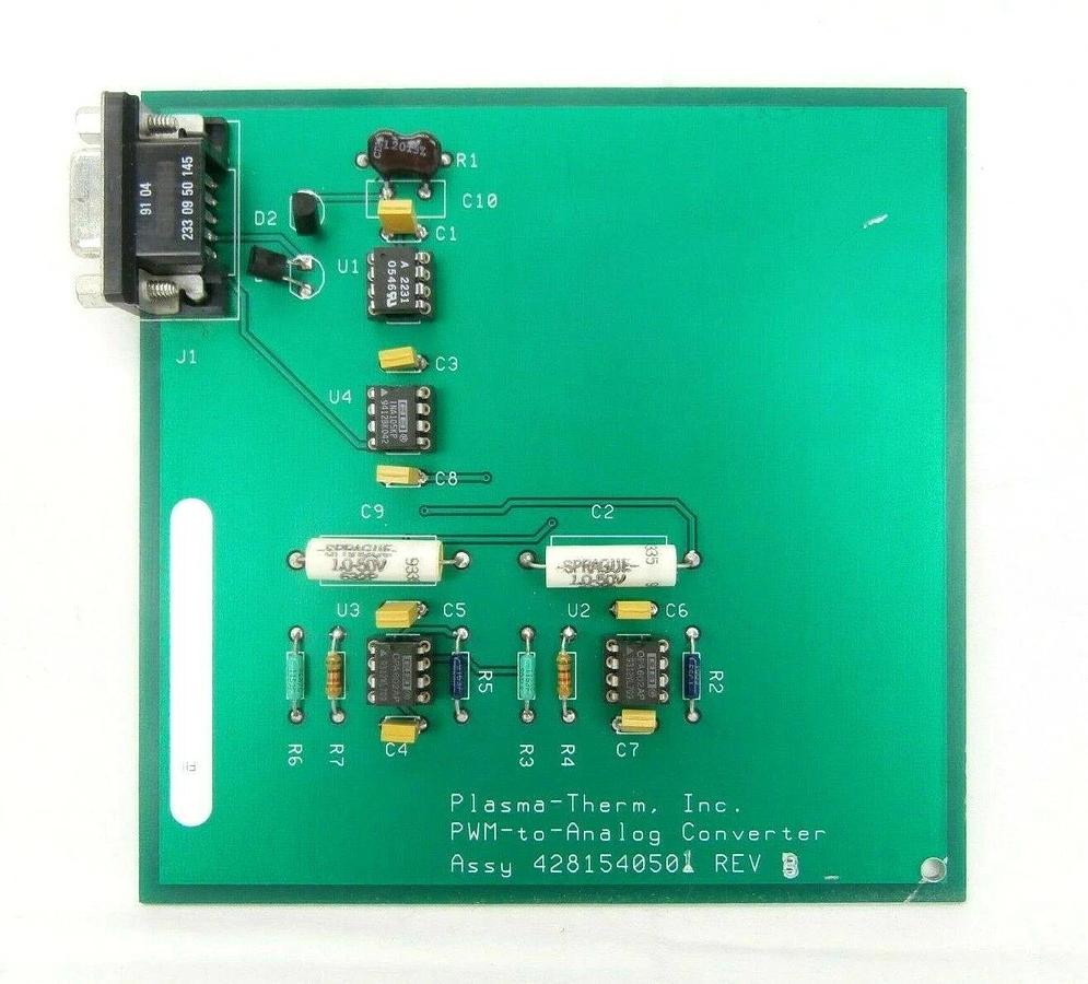 Used Plasma-Therm 4281540501 PWN-to-Analog Converter Board PCB Clusterlock 7000 Spare