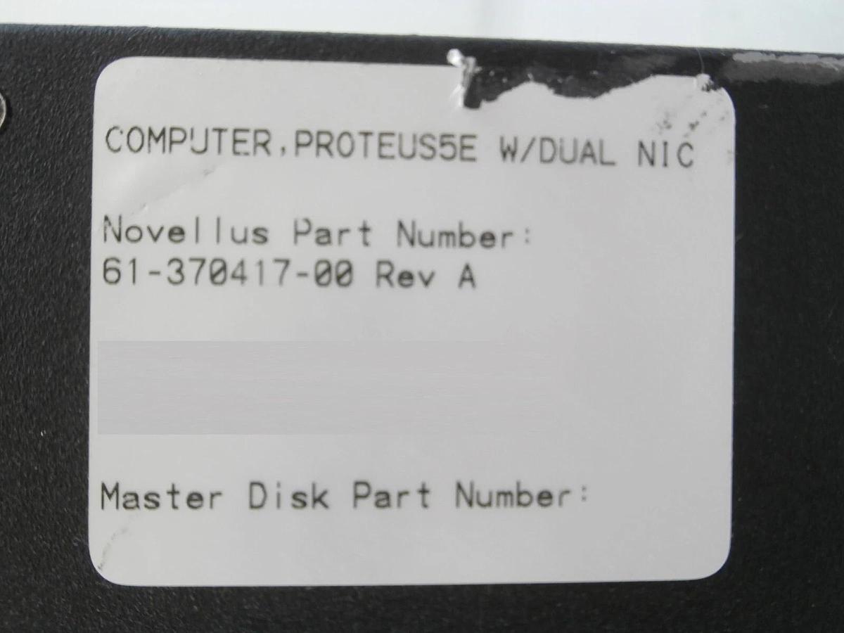 Used Novellus OEM-A3342-00 Industrial PC 61-370417-00 04-356954-00 PROTEUS 5E As-Is