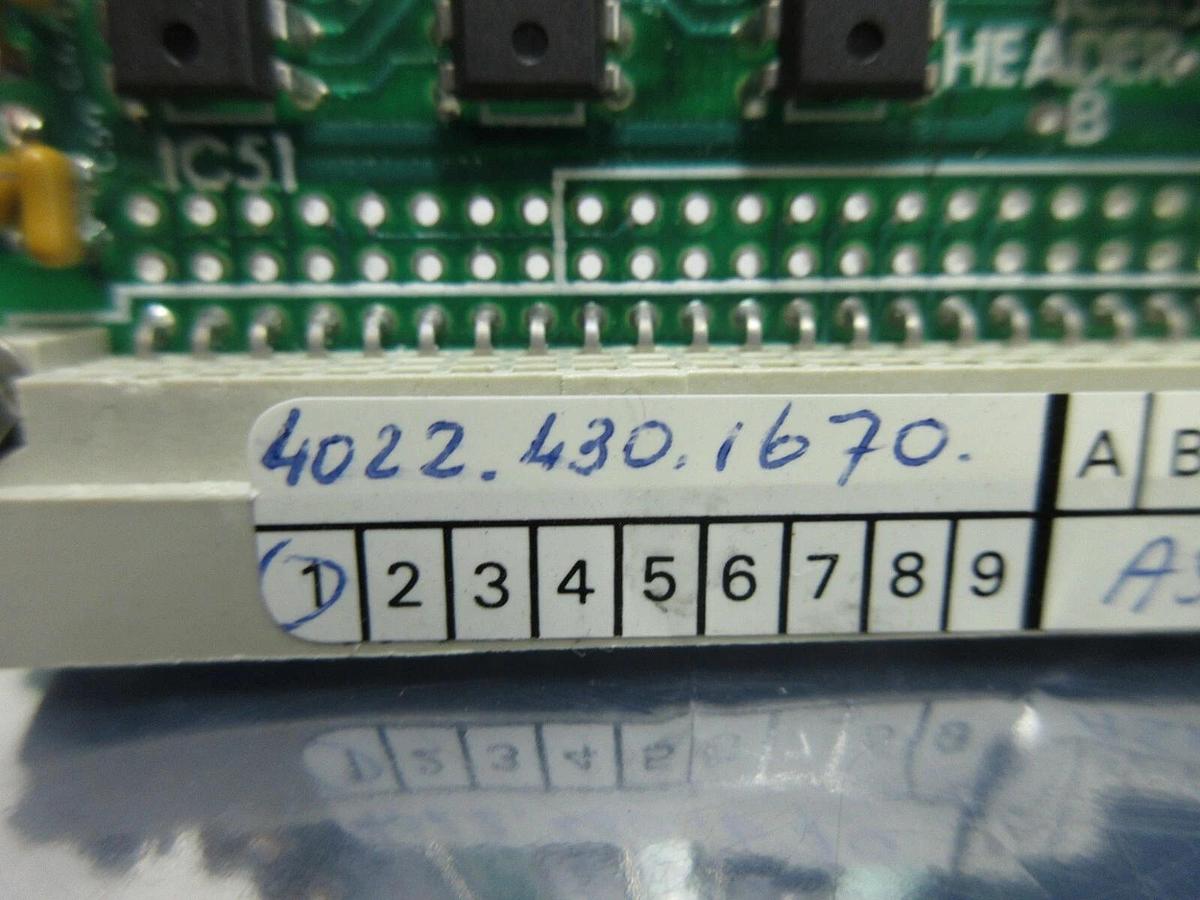 Used Philips PG3652 Processor PCB Card AN PIO ASML 4022.430.1670 PAS 5000/2500 Used