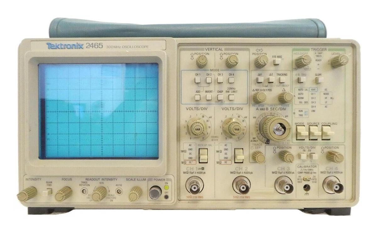 Used Tektronix 2465 4-Channel 300mhz Portable Analog Oscilloscope Untested Surplus