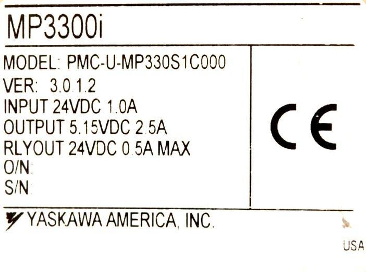 Used Yaskawa SGD7S-2R8A20A PMC-U-MP330S1C000 Driver w/Controller Lot of 3 Working
