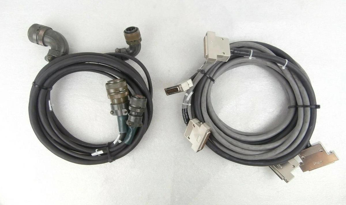 Used Yaskawa XU-RCM2500T Robot to Linear Track Cable Set of 5 Nikon OPTISTATION 7