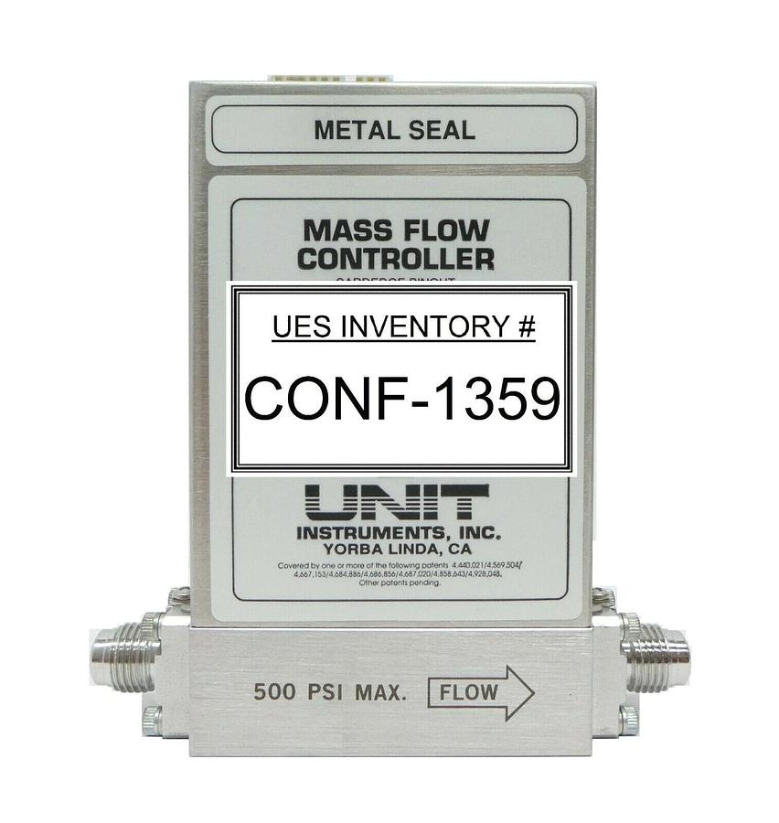 Used UNIT Instruments UFC-8160 Mass Flow Controller MFC 1 SLM O2 Working Spare