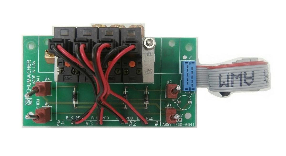 Used Schumacher 1730-0041 Pneumatic Solenoid Board PCB 1731-0041 Working Surplus