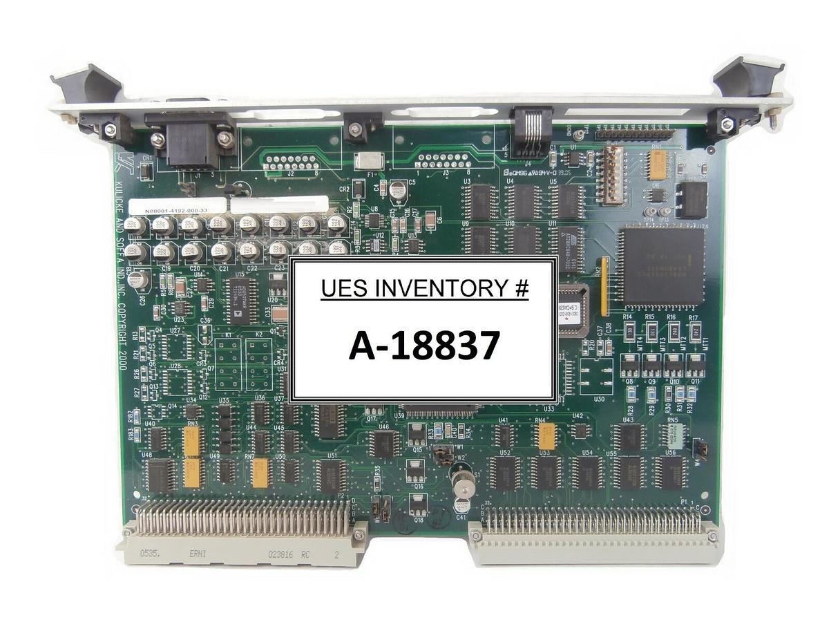 Used Kulicke & Soffa N08001-4192-000-33 I/O TEMP PCB Card 8001-4192 Working Surplus