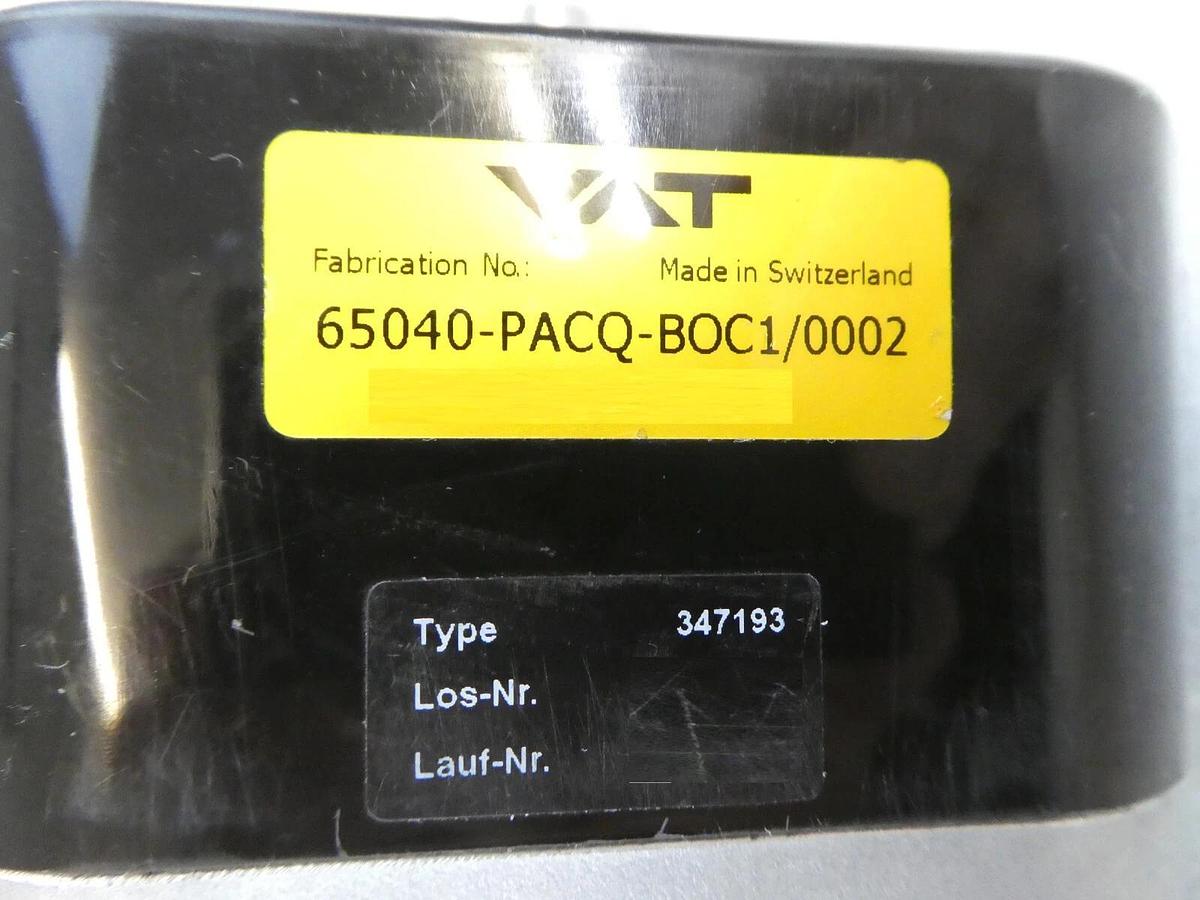 Used VAT 65040-PACQ-BOC1 Pendulum Gate Valve Controller Actuator 347193 Working Spare