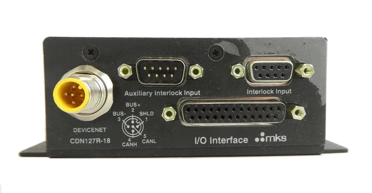 Used MKS Instruments CDN127R-18 I/O Interface Module AMAT 0190-51499 Working Surplus