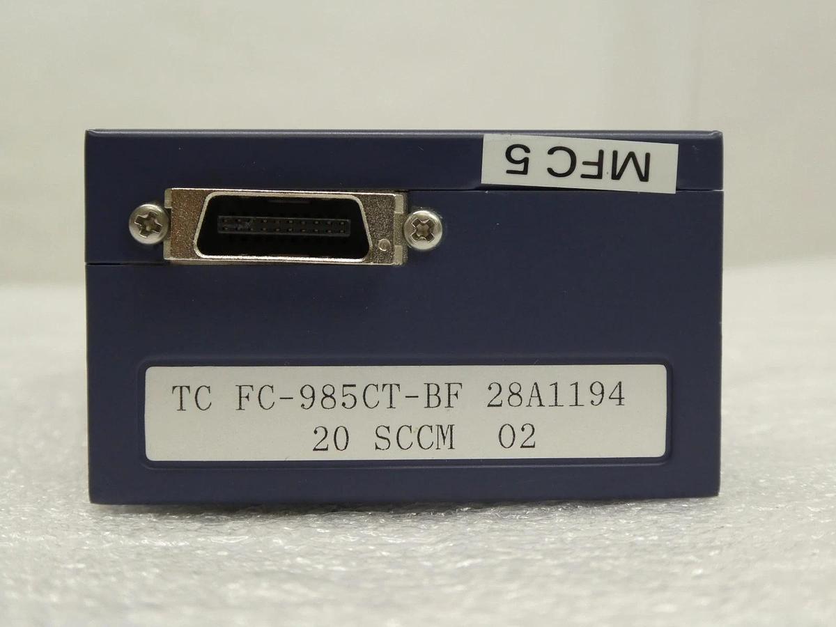 Used Aera TC FC-985CT-BF Mass Flow Controller MFC FC-985C 20 SCCM O2 Used Working