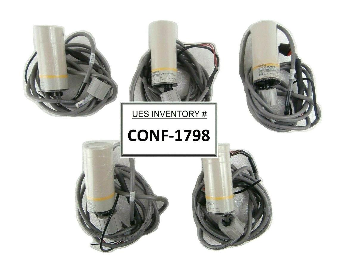 Used Omron E2K-C25ME2 Capacitive Cylindrical Proximity Switch Reseller Lot of 5 Spare