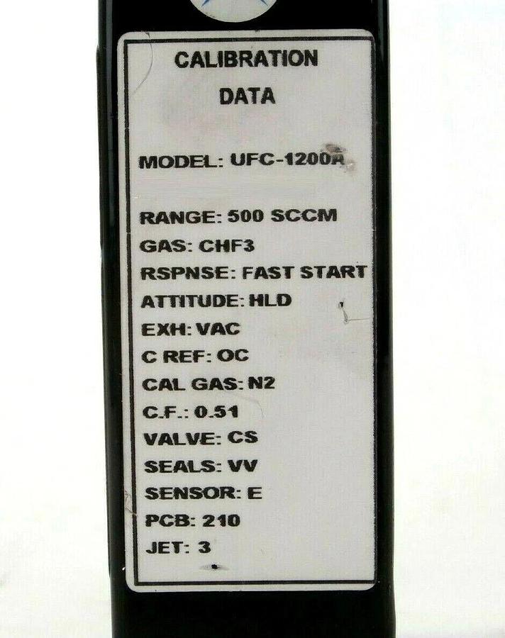 Used UNIT Instruments UFC-1200A Mass Flow Controller 500 SCCM CHF3 Working Spare