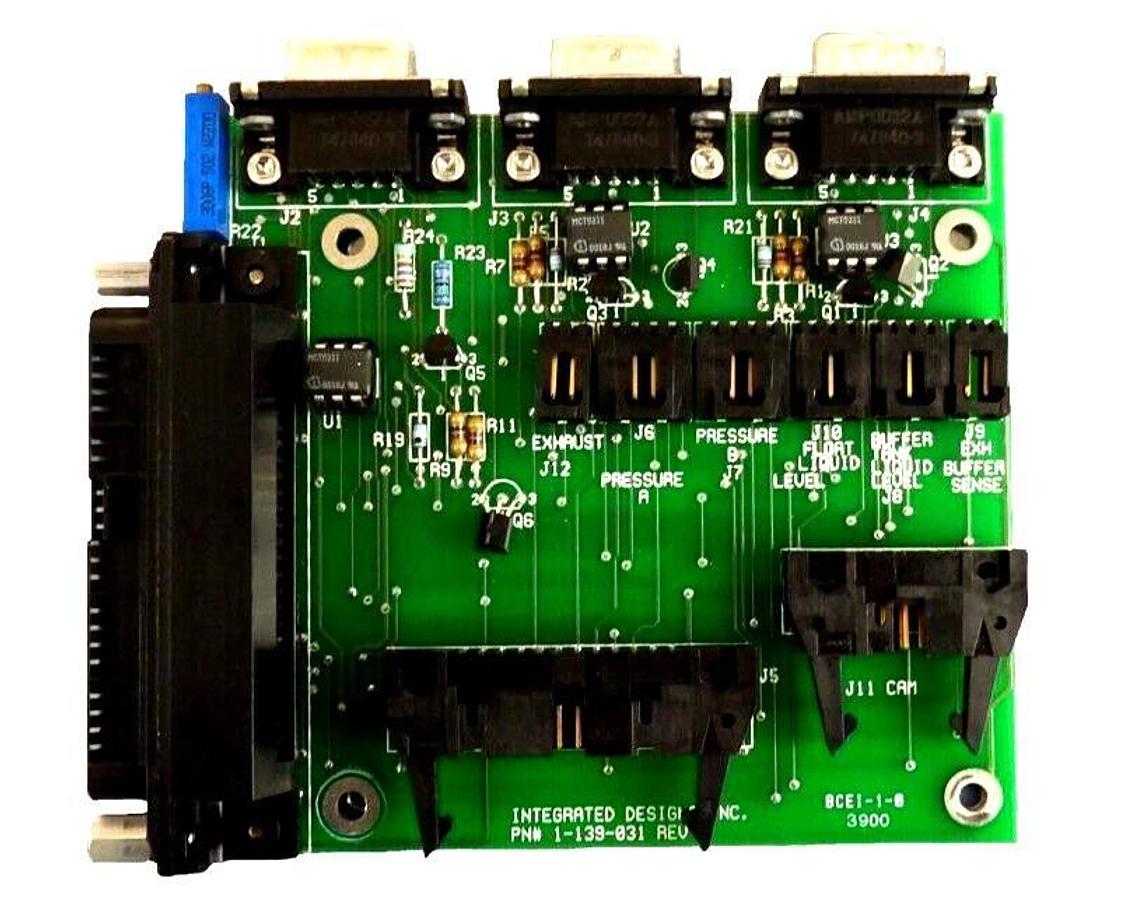 Used Integrated Designs 1-139-031 IDI Pump 300 Chemical Interface PCB Working Surplus