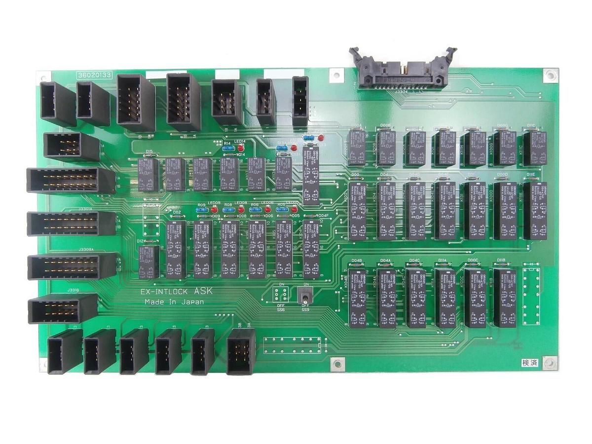 Used Nikon 36020133 EX-Intlock ASK Interface Board PCB NSR-S205C System Working Spare