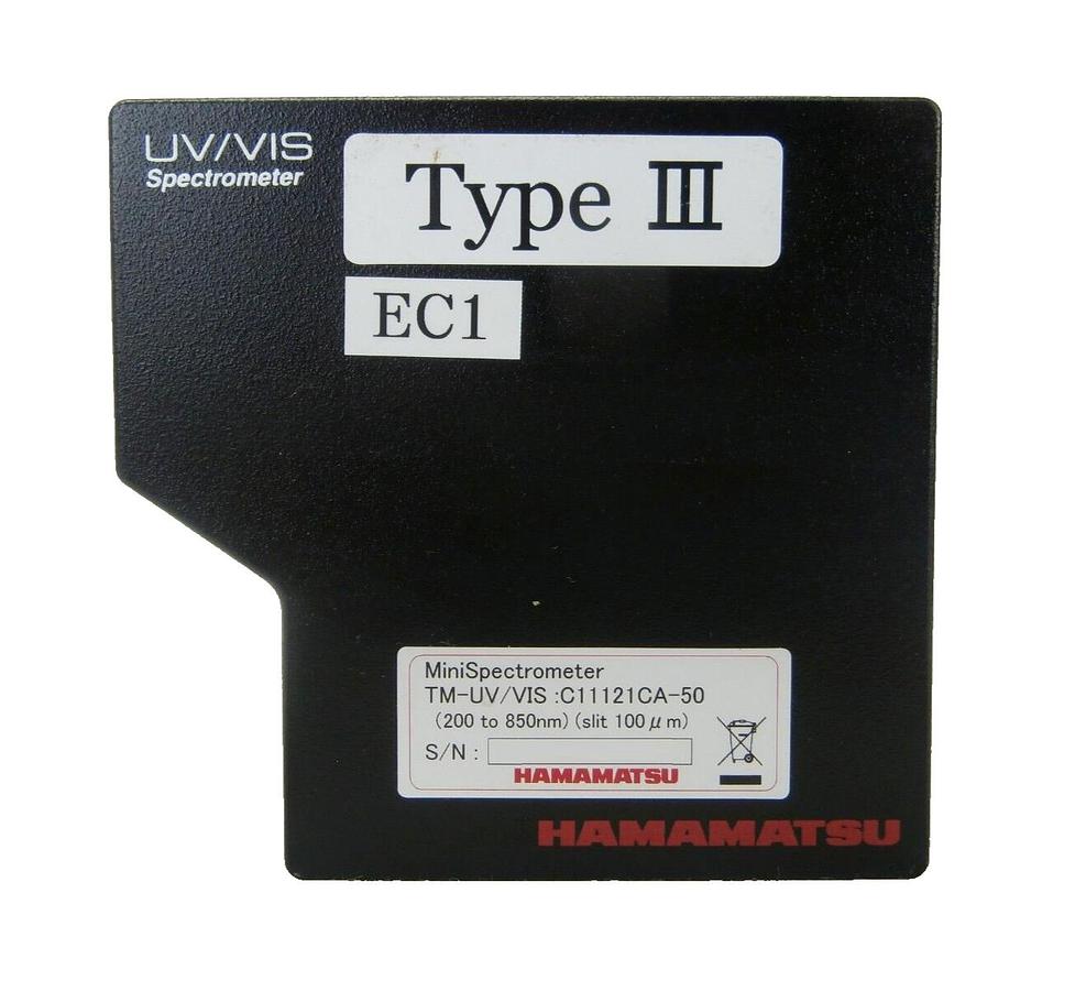 Used Hamamatsu C11121CA-50 UV/VIS Spectrometer TM-UV/VIS Type III Working Surplus