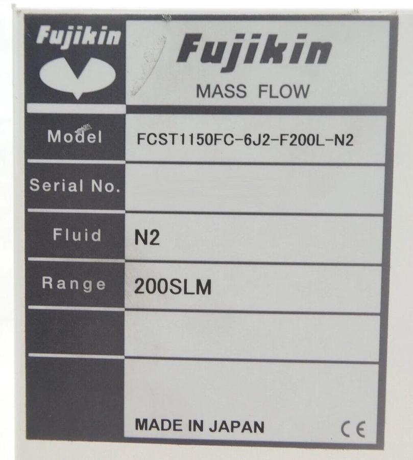 Used Fujikin FCST1150FC-6J2-F200L-N2 Mass Flow Controller MFC CKD AGD21R-6R Working