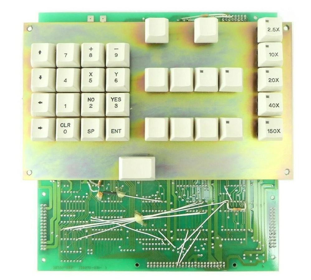 Used Nikon 2S070-031-4 Microscope Keypad 2.5x-150x PCB 2S700-386 OPTISTATION 3 Spare