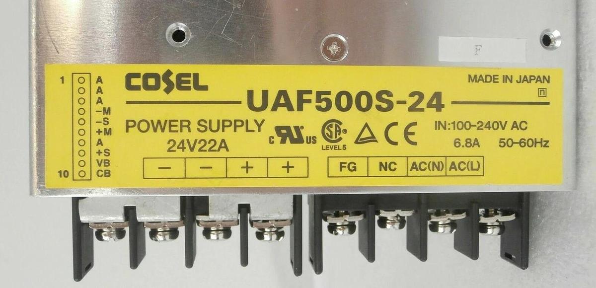 Used Cosel UAF500S-24 Power Supply 500 Watt F500-24 Reseller Lot of 2 Working Spare
