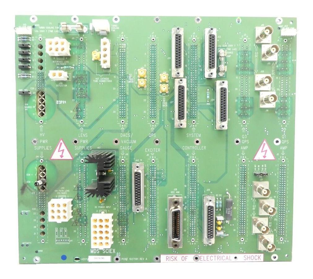 Used AB Sciex 1027634 System Backplane PCB MDS 1027591 TripleTOF 5600 LC/MS Working