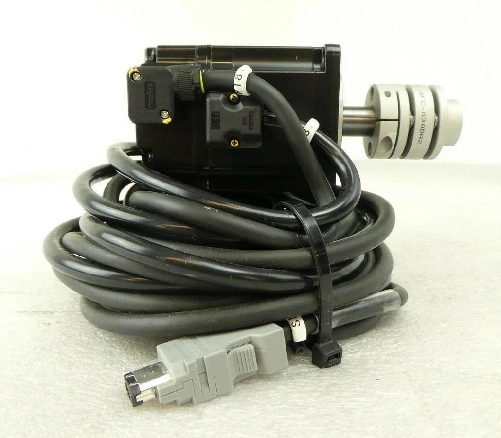 Used Yaskawa Electric SGMJV-02AAA21 AC Servo Motor Rudolph F30 Working Surplus