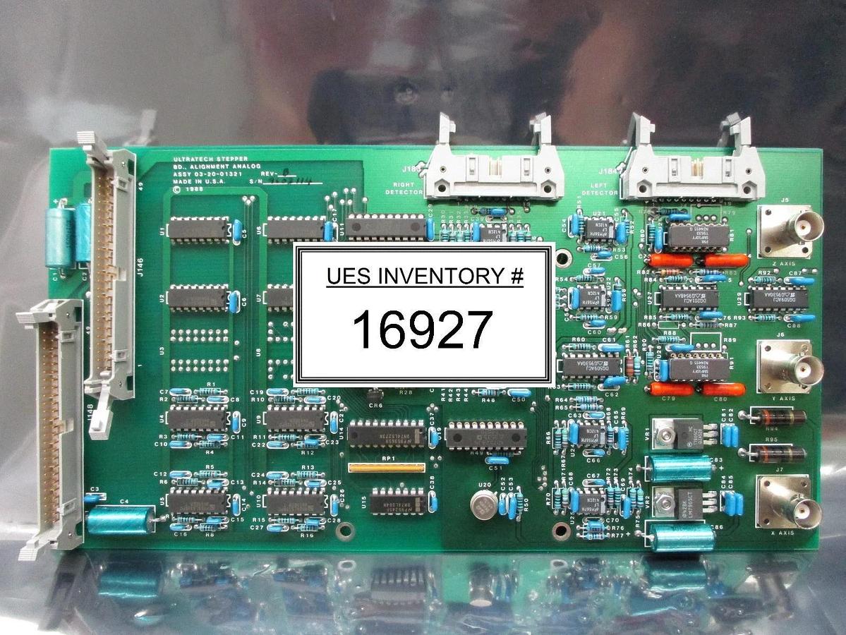 Used Ultratech Stepper 03-20-01321 Analog Alignment Board PCB Rev. B 4700 Titan Used