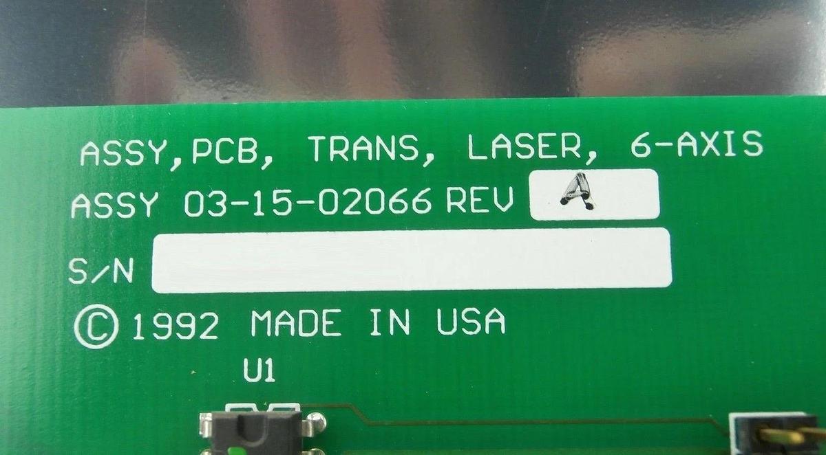 Used Ultratech Stepper 03-15-02066 6-Axis Laser Transition Y-Axis PCB Card 4700 Used