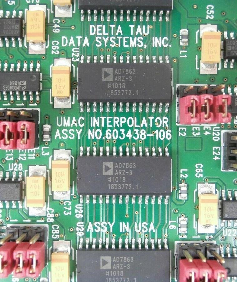 Used Delta Tau 603438-106 4096 UMAC Interpolator PCB Card ACC-51E Working Spare