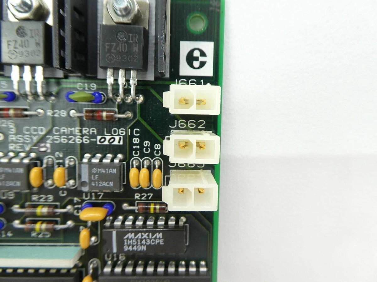 Used Electroglas 256266-001 3 CCD Camera Logic Board PCB 4085X Working Surplus