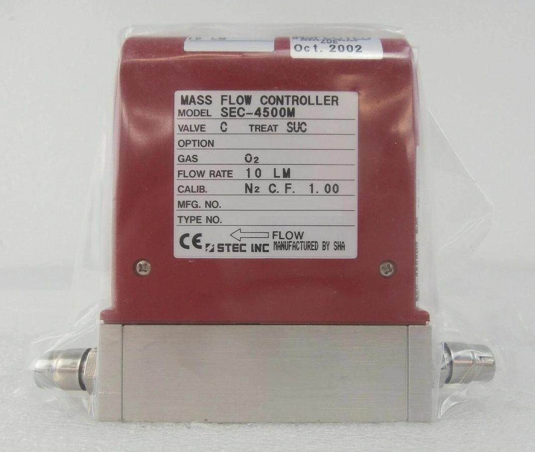 Refurbished STEC SEC-4500M Mass Flow Controller MFC SEC-4500 10 LM O2 OEM Refurbished