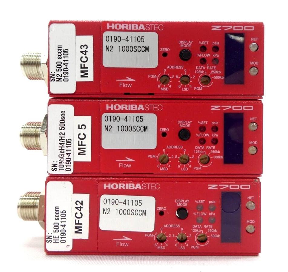 Used Horiba STEC SEC-Z714AGX Mass Flow Controller MFC Z700 Lot of 12 Working Surplus