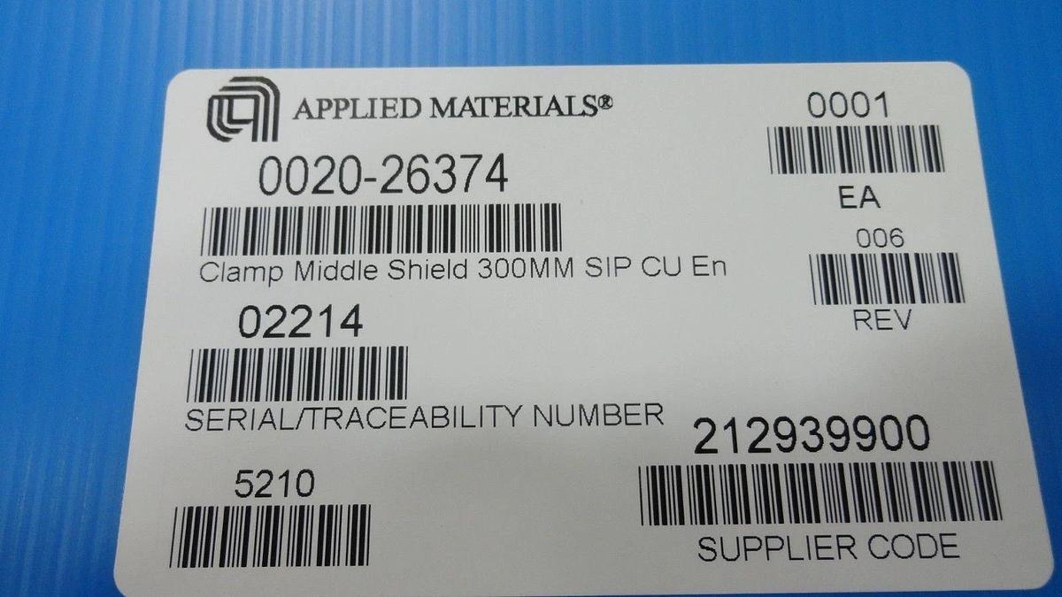 AMAT Applied Materials 0020-26374 Clamp Middle Shield 300MM Copper New Surplus