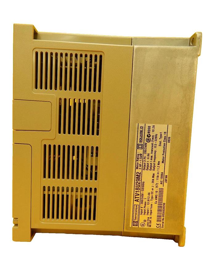 Used Telemecanique ATV18U29M2 1.5kW Inverter ALTIVAR 18 Square D Schneider Working