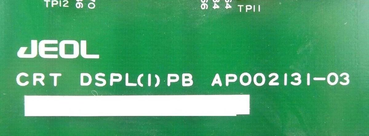 Used JEOL AP002131-03 PCB Card CRT DSPL(1) PB JSM-6300F SEM Working Surplus