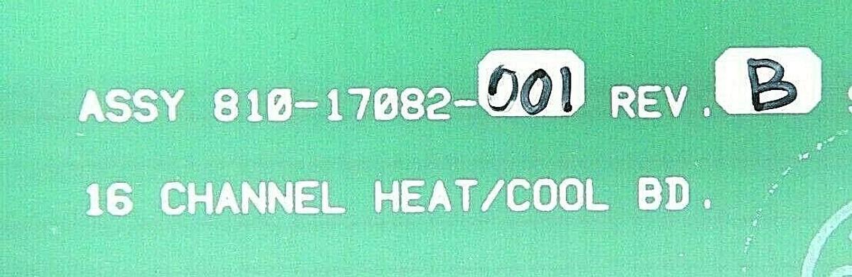 Used Lam Research 810-17082-001 16 Channel Heat/Cool PCB Rev. B Working Surplus
