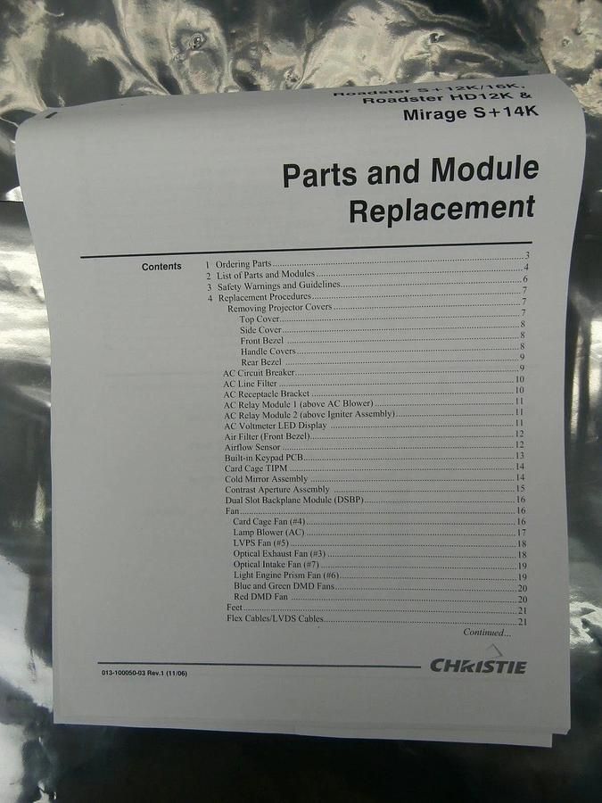 Refurbished Christie 03-260723R01P 3 Chip Panel Driver PCB 50-000723-01P Refurbished