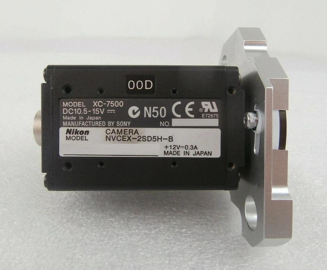 Used Sony XC-7500 VGA Camera Module 00D Nikon NVCEX-2SD5H-B with Filter NSR Working