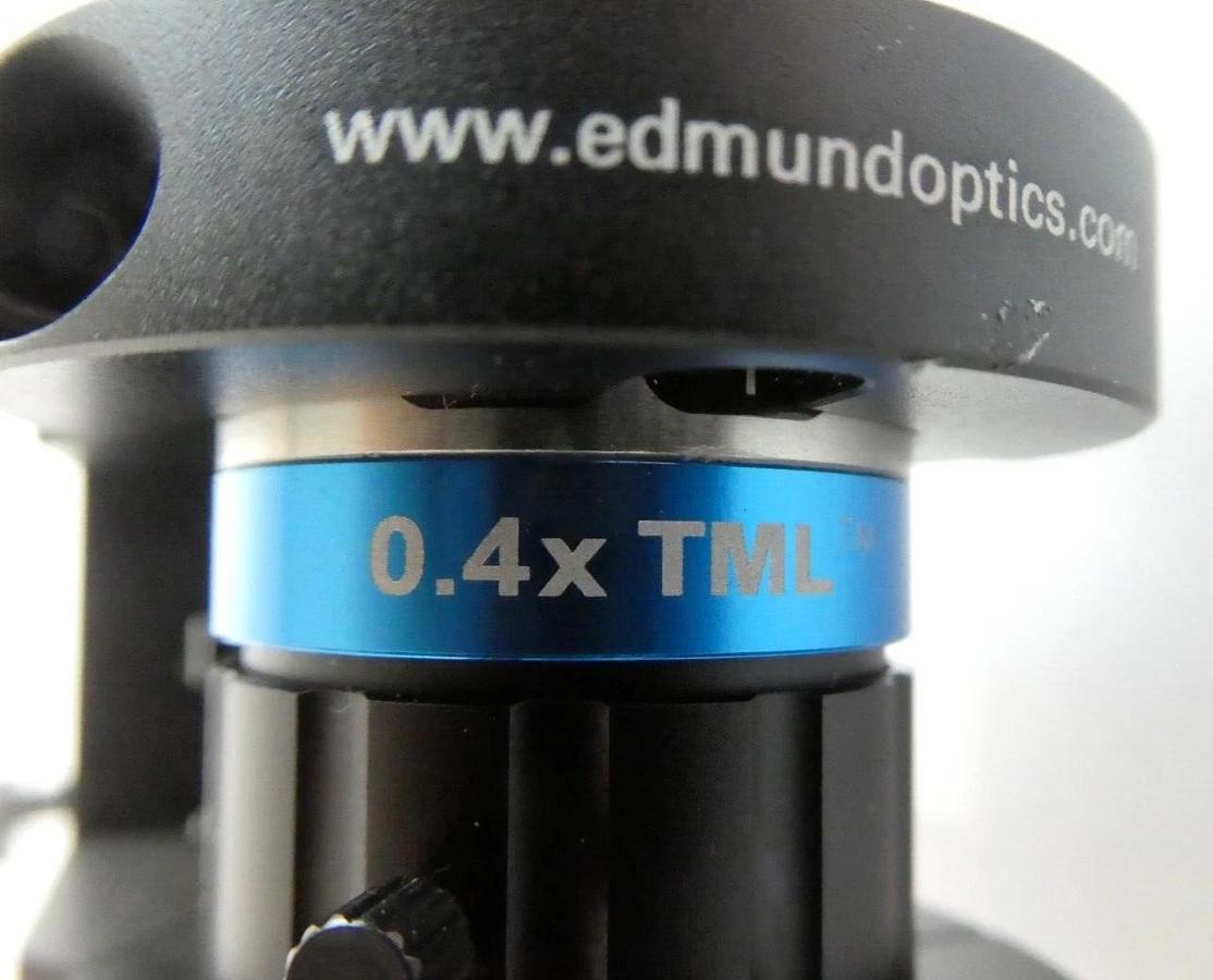 Used Edmund Optics EO-1312C 0.4x Optical Lens with w/ Mounting Clamp Working
