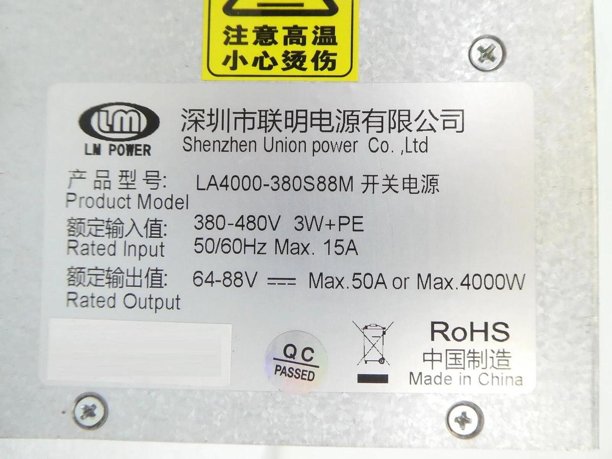 Used LM Power LAP4000-380S88M Power Supply 4000W AC-DC Converter Spare Surplus
