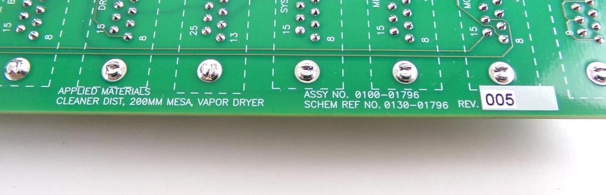 AMAT Applied Materials 0100-01796 200mm Mesa Cleaner Distribution PCB New