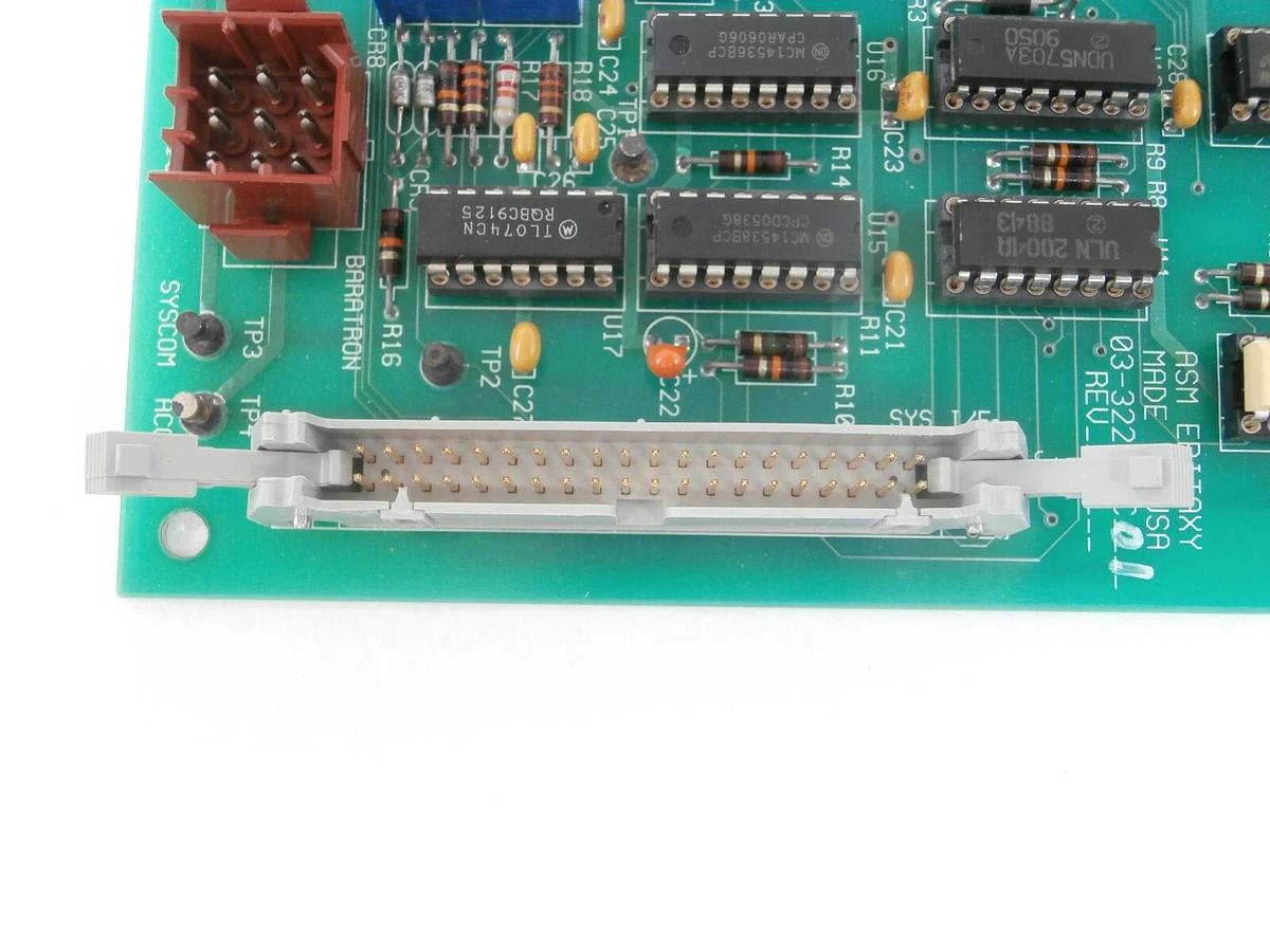 Used ASM 03-322678C01 Epitaxy Auxiliary Interface PCB 16-322679C01 Working Surplus
